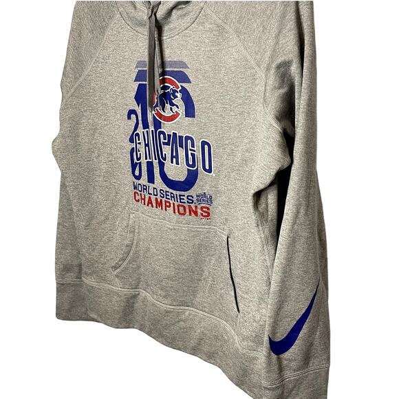 Chicago Cubs Nike Therma Fit 2016 World Series Champs Womens Hoodie Size Medium - Picture 2 of 6